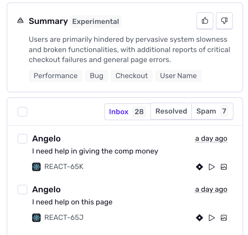 AI User Feedback Summary.